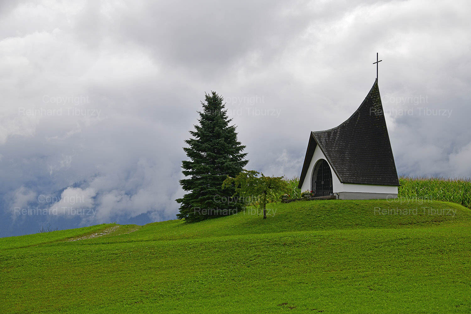 Chapel Krebsbach (to the Holy Cross), Mieminger Plateau, Tyrol, Austria
